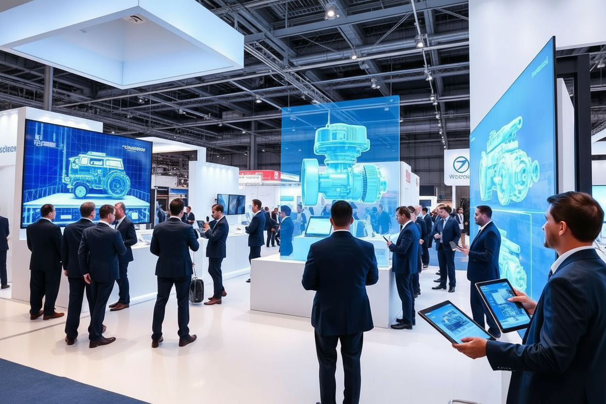 Digital Twin in uso durante fiera industriale